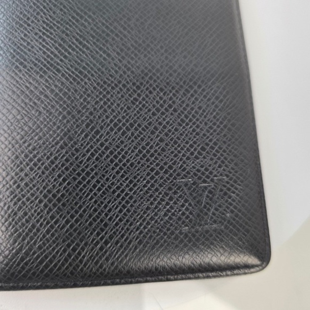 Louis Vuitton Brazza Taiga Wallet long Bifold Leather Black Slim - Picture 2 of 16